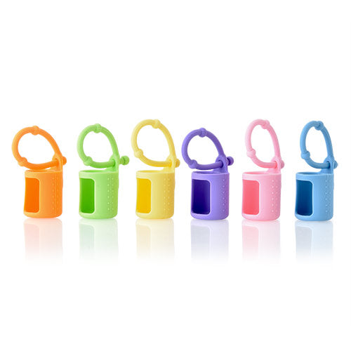 Set of 6 Silicone Bottle Protectors - To fit 5ml Essential Oil Bottles - essentoils.co.za