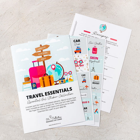 Sticker Collection for Travel Essentials - essentoils.co.za