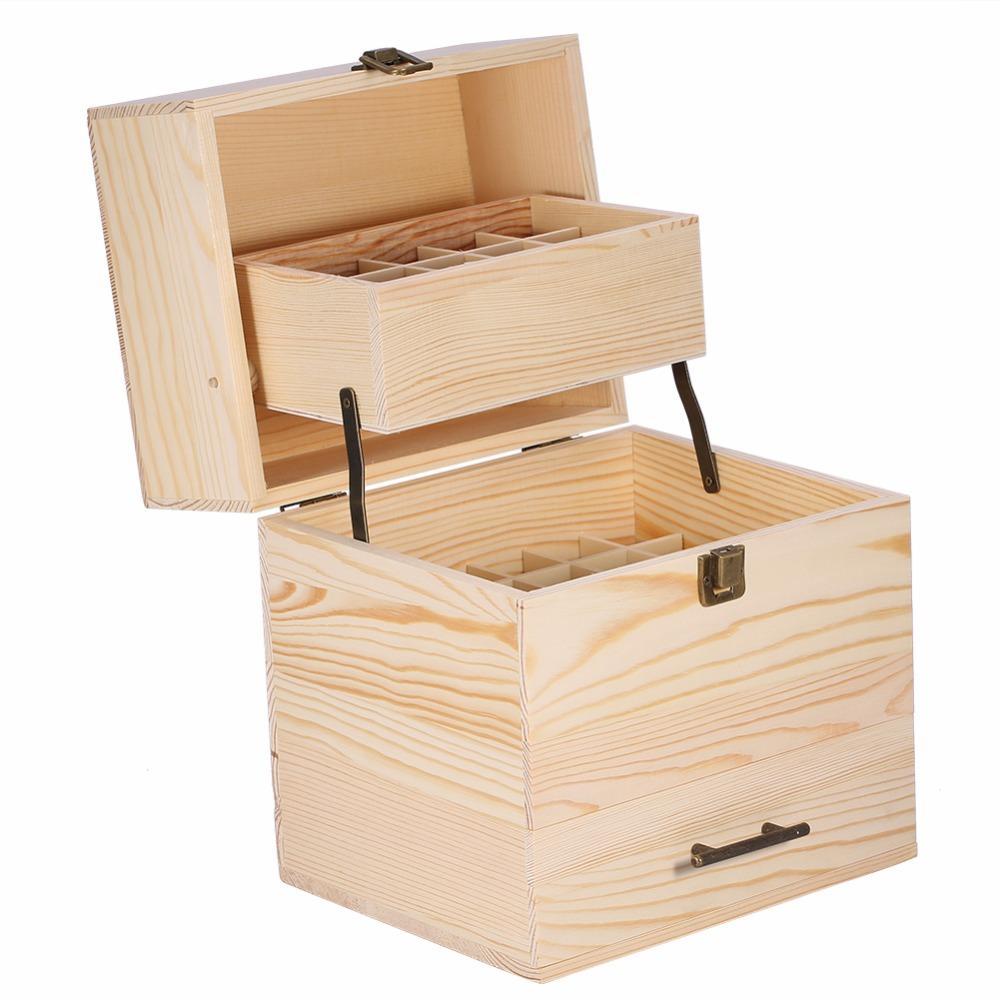 3 Level Wooden Essential Oil Storage Box - essentoils.co.za